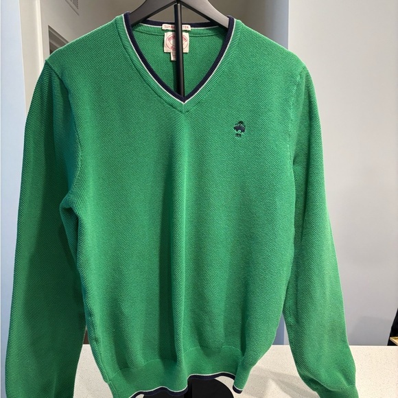 Brooks Brothers Other - Brooks Brothers | Vibrant Green V Neck Sweater
